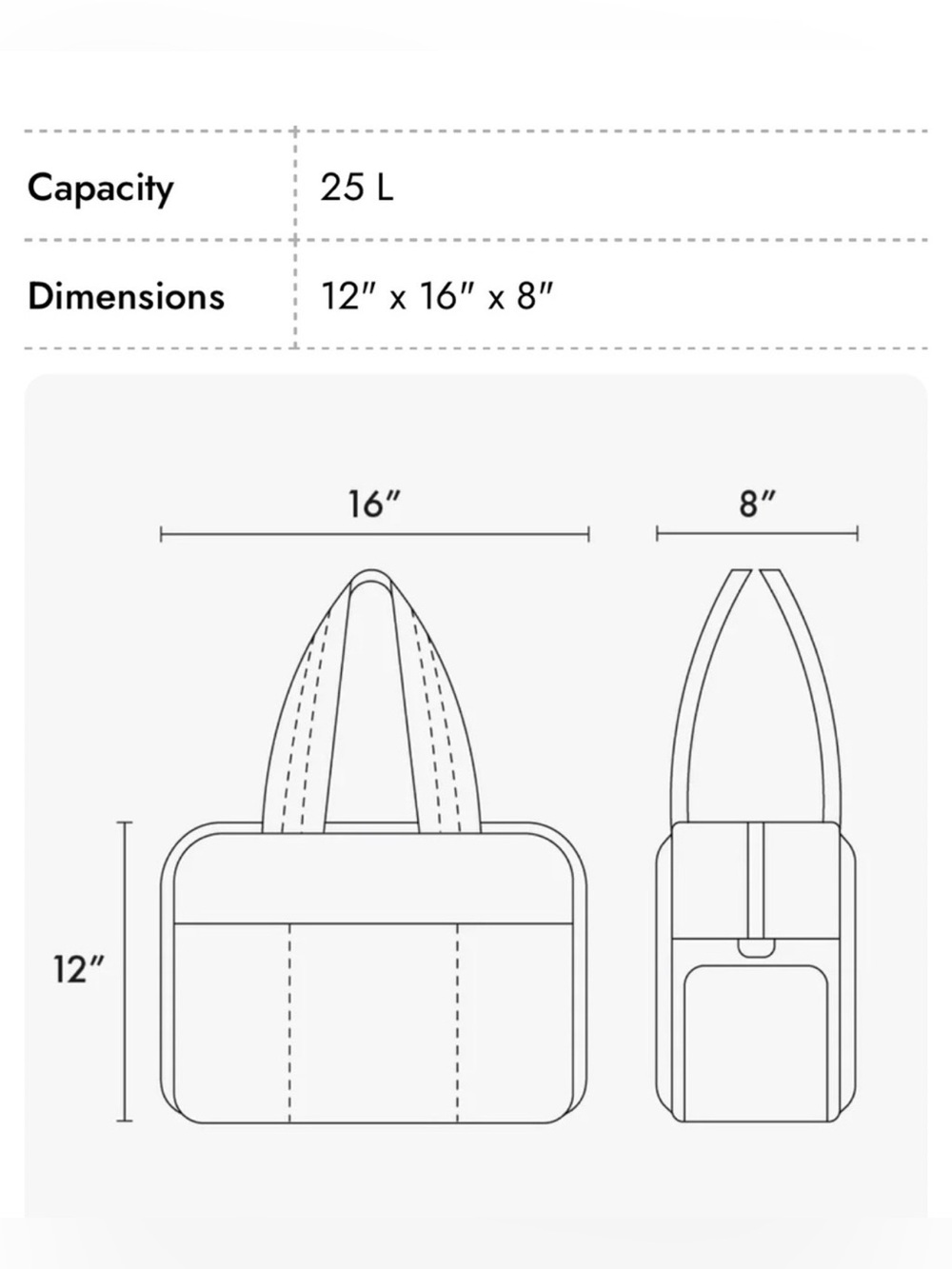 CALPAK Luka Duffel Travel Bag in Gray GUC Top Rated Travel Bag Retails $138 - Picture 15 of 15